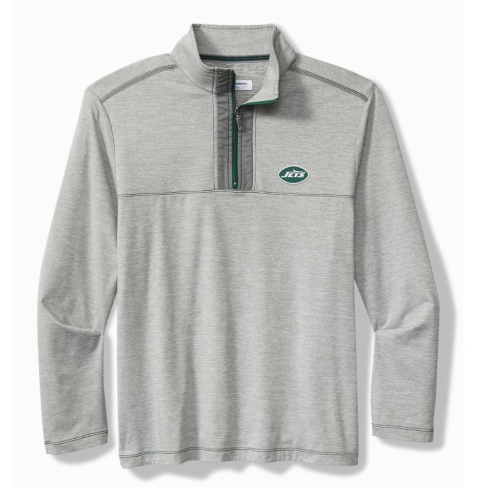 Tommy Bahama NFL‎ High Score Half-Zip IslandZone Pullover New York Jets XXL 0554